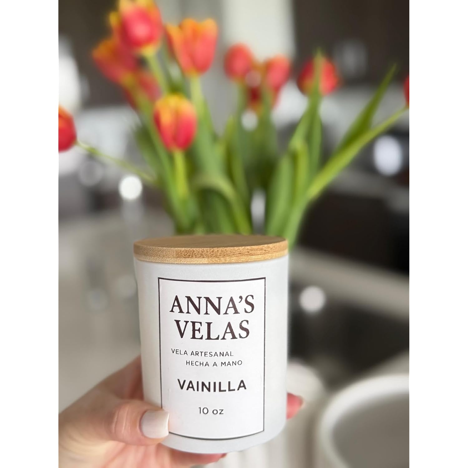 - Vanilla (10 0Z) Handmade Soy Candle