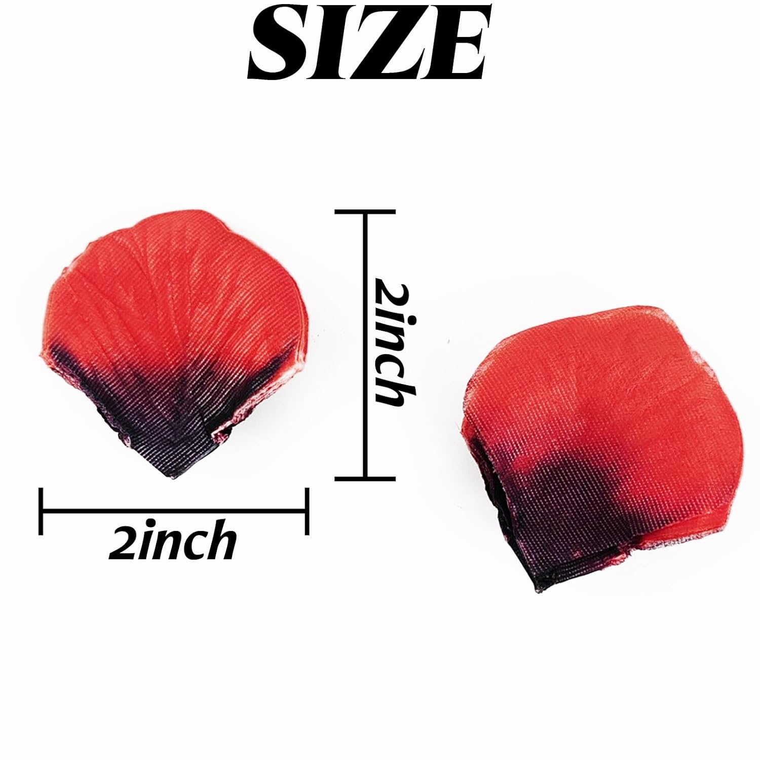 2500Pcs Dark Red Artificial Rose Petals For Romantic Night, Wedding, Party, Anniversary Flower Decorations
