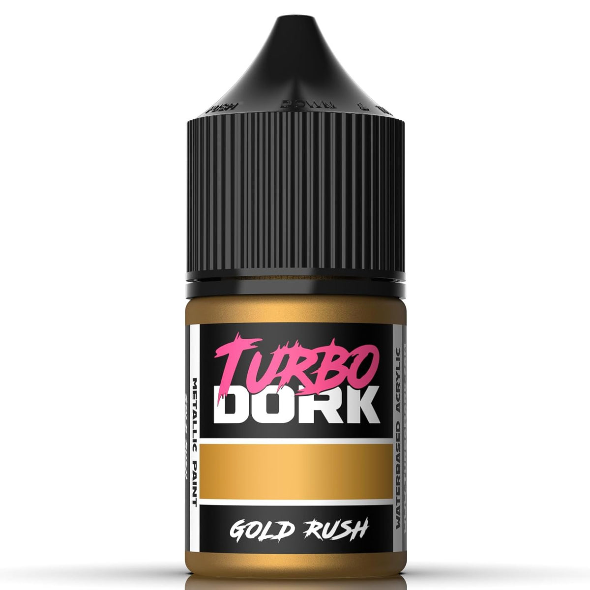 Gold Rush Metallic Acrylic Paint 22Ml Bottle - Water-Based Non-Toxic Metallic Finish Paint
