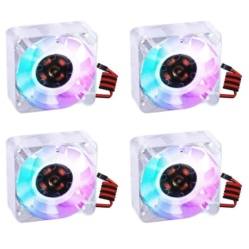 4Pcs Quiet Fan For Raspberry Pi 4, Pi Cooling Fan 40X40X10Mm 4010 Fan Dc 5V Br