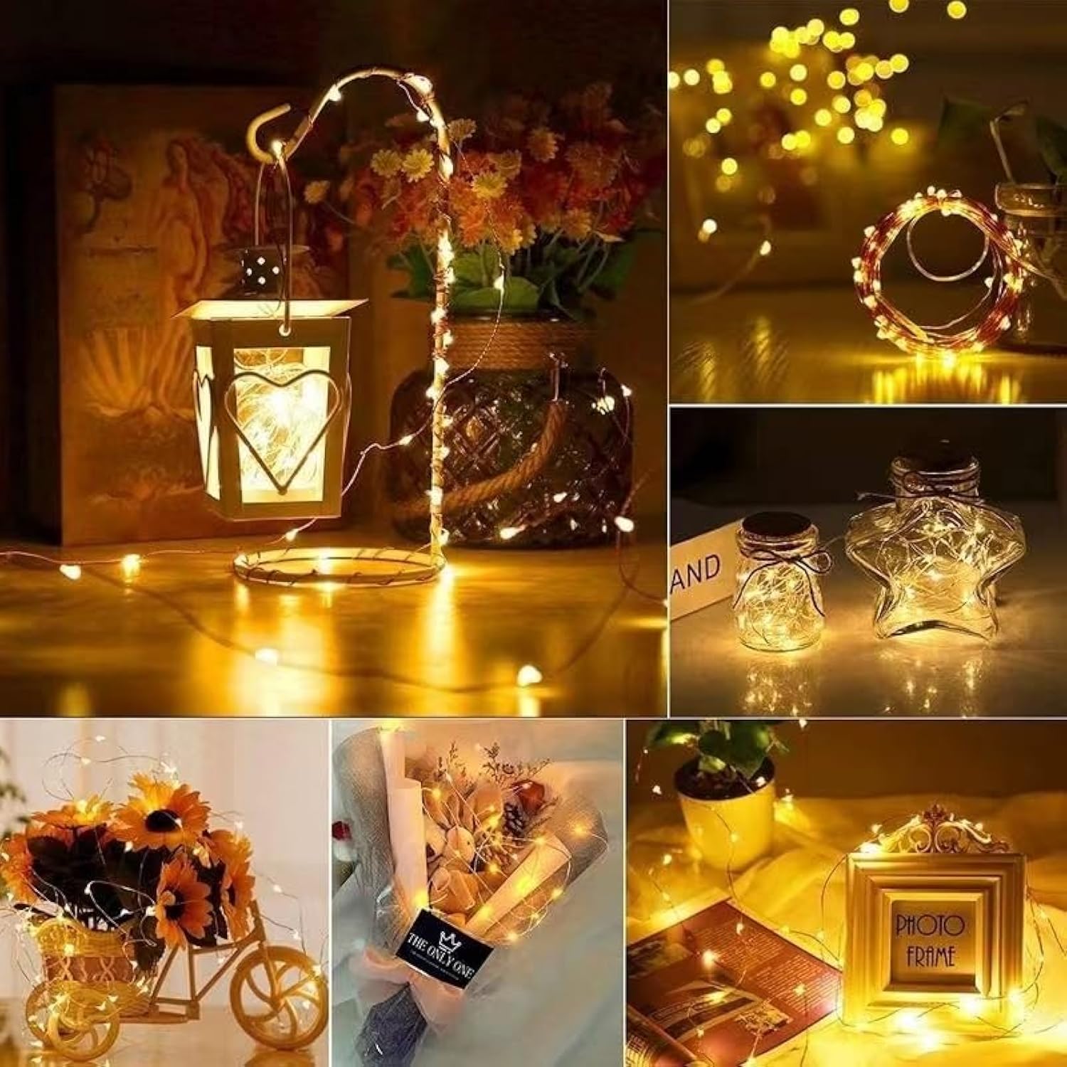 33Ft Photo Clip String Lights,Usb Or Battery Powered,8 Modes 100 Led 10M Hanging String Fairy Lights With Remote,Decorat