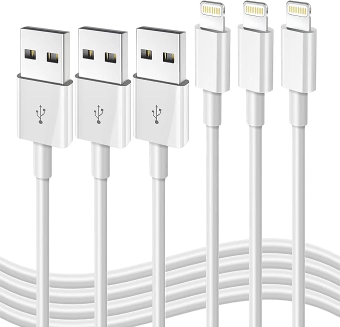 3 Pack Apple MFi Certified iPhone Charger Cable 3FT USB A to Lightning Fast Charging Cord for iPhone 14 13 12 11 iPad