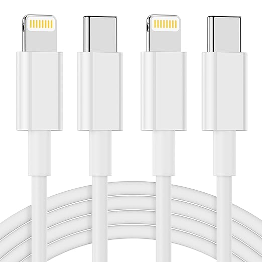 2 Pack 3FT USB C to Lightning Fast Charging Cable MFi Certified for iPhone 14 13 12 11 XR XS X SE iPad AirPods