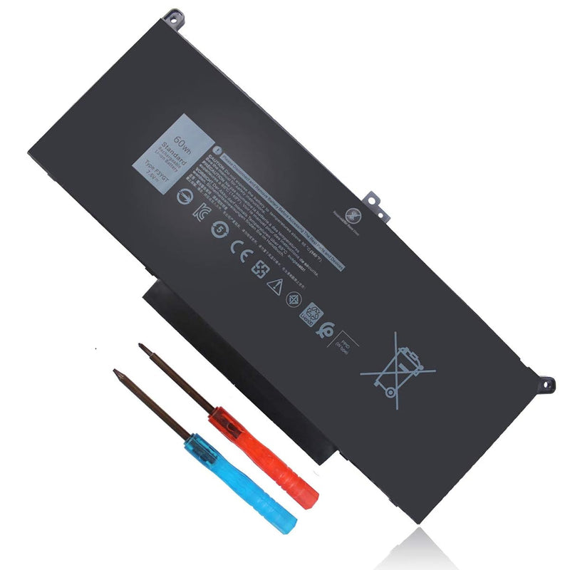 7.6V 60Wh Type F3Ygt Battery For Dell Latitude 7480 7490 7280 7290 7380 7390 P