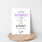 Humor Greeting Gift Card For Her-Funny Greeting Cards For Women With Kraft Envelope