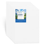 9X12 Canvas For Painting - Artist-Grade Blank Canvases Boards & Panels, Premium White Flat Canvas Bundle For & Adults (12 Pack)