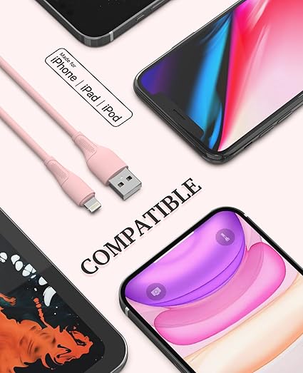 6 Pack Apple MFi Certified Lightning Cable 3FT 6FT 10FT iPhone Fast Charging Cord for iPhone iPad AirPods