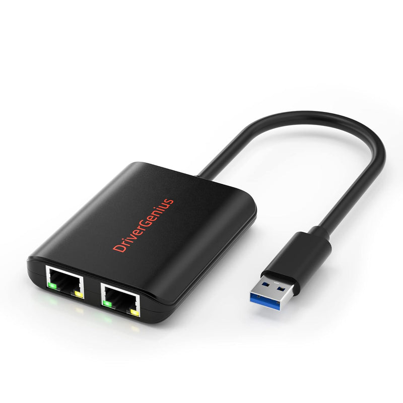 Cu200 | Usb 3.0 To Dual Port Gigabit Ethernet Adapter Nic W/Usb Port - Compati