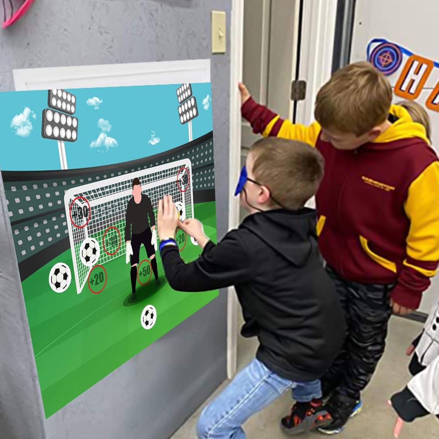 Soccer Birthday Party Games, Pin The Soccer On The Goal Kids Party Games For Boys Football Soccer Birthday Party Decorations Favors Supplies Classroom Activities For Boy
