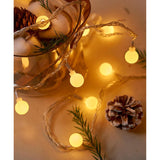 Globe String Lights, 10Ft 20 Led Usb Powered Globe Fairy String Lights Warm White For Birthday Party Wedding Christmas H