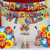 Birthday Decorations, Party Supplies Include Happy Birthday Banner, Cake Topper And Cupcake Toppers, Balloons For Kids Party Decor