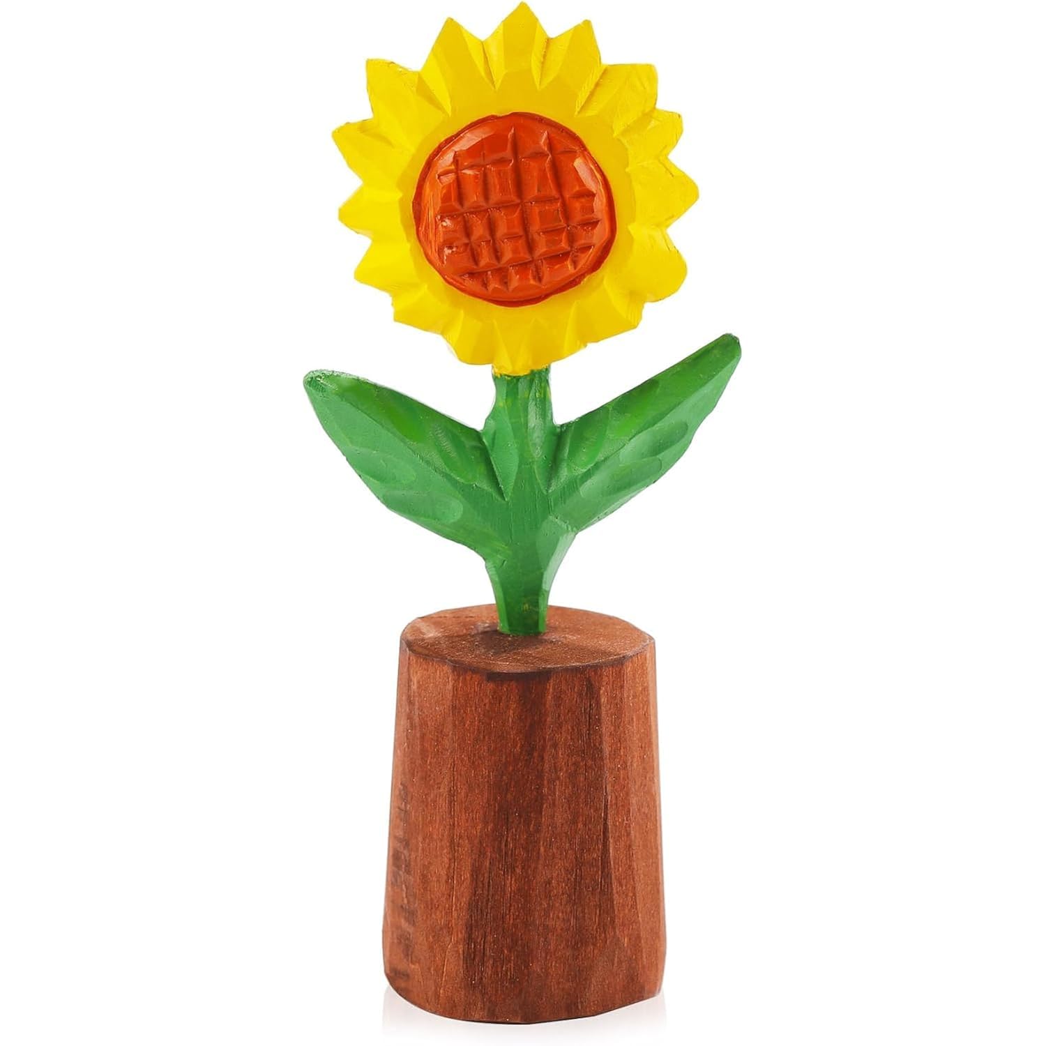 Sunflower Ornament Wood Carving Decoration, Artificial Flowers Ornaments For Home And Office Decoration, Great Gift Idea For Birthday, Mother'S Day, Father'S Day, Valentine’S Day
