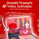 Trump Valentine’S Day Talking Pop Up Card Oval Office With Light & Sound – Presidential Message With Donald Trump’S Real Voice, Republican Valentine Day Gag Gift, Funny Gifts For Men & Women