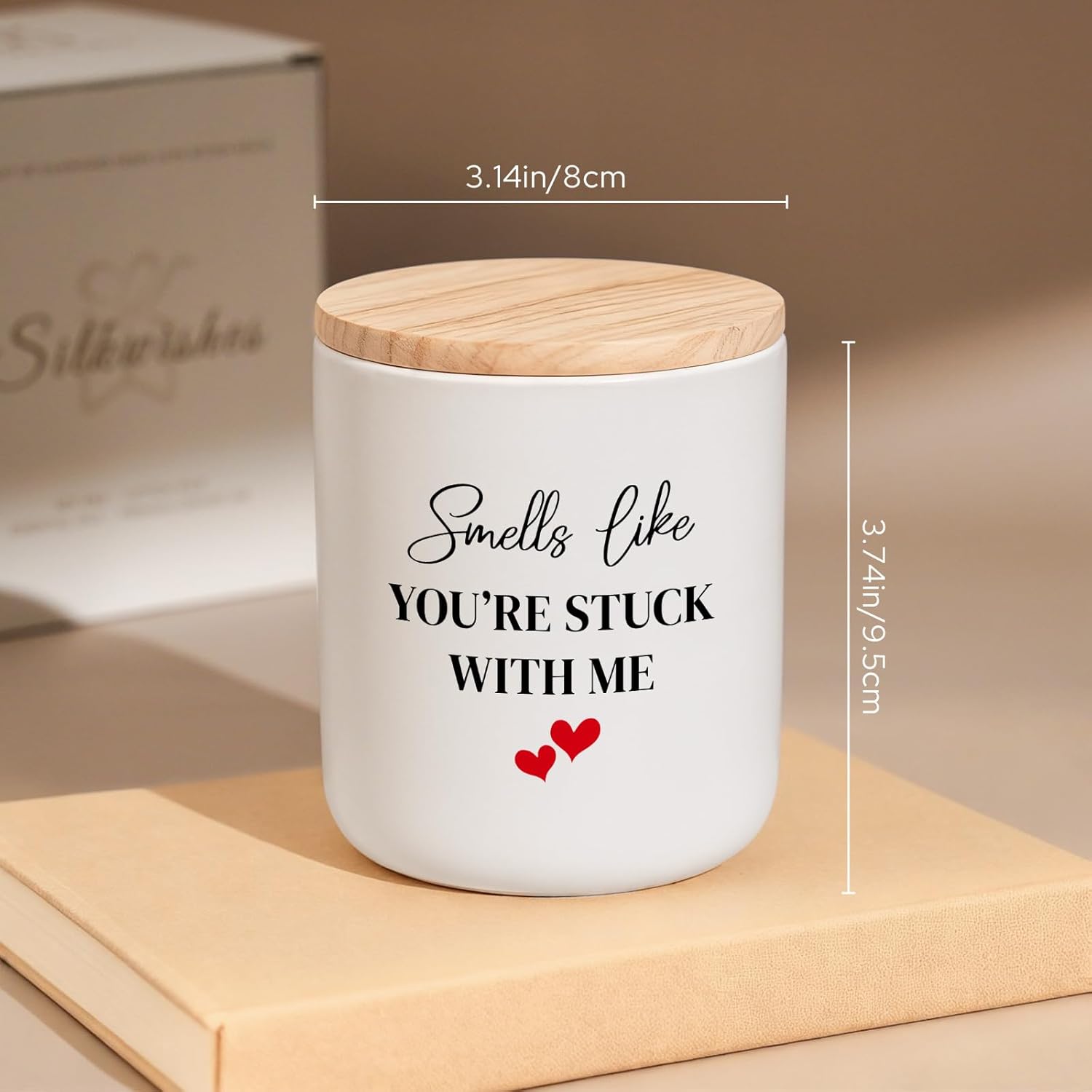 Anniversary Candle Gifts For Women, Valentines Gifts For Her Girlfriend Wife Birthday, Best Friend Birthday Christmas Gift, Bestie Gift For Women, Lavender Scented Candle 7Oz