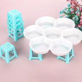 8 Pcs Canvas Stands Paint Stands For Painting Paint Pouring Supplies Canvas Feet Risers, Mini Non-Skip Canvas Support Stands, Plastic Paint Pouring Tools For Painting Supplies