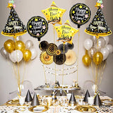 6 Pcs 33 Inch Happy New Year 2026 Foil Balloons Party Set