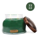 A Cheerful Giver - Balsam Fir Mama Scented Glass Jar Candle (22oz) with Lid & True to Life Fragrance Made in USA
