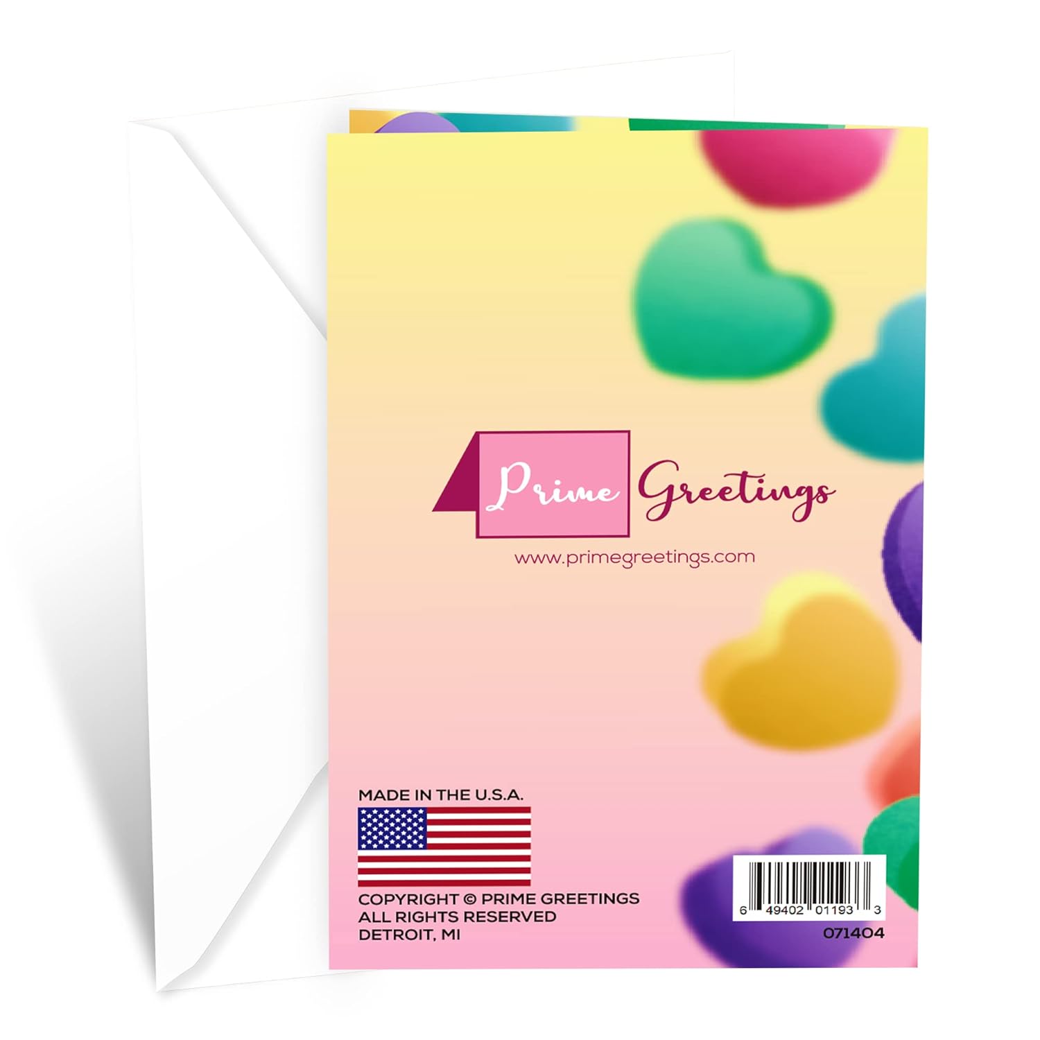 Daughter Valentine'S Day Card, Made In America, Eco-Friendly, Thick Card Stock With Premium Envelope 5In X 7.75In, Packaged In Protective Mailer (Sweet Candy)