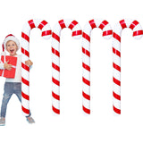 4 Pcs 45 Inch Inflatable Christmas Candy Canes,Large Xmas Candy Canes Balloons For Christmas Indoor And Outdoor Party De