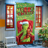 Christmas Door Cover Merry Christmas Font Porch Sign Winter New Year Xmas Decorations And Supplies For Home Party