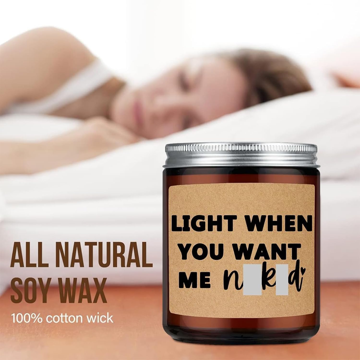 Anniversary Valentines Day Gifts For Her, Him, Funny Wedding Gift For Men, Women, Boyfriend, Girlfriend, Husband, Wife, Birthday, Christmas Gifts, Lavender Scented Candle