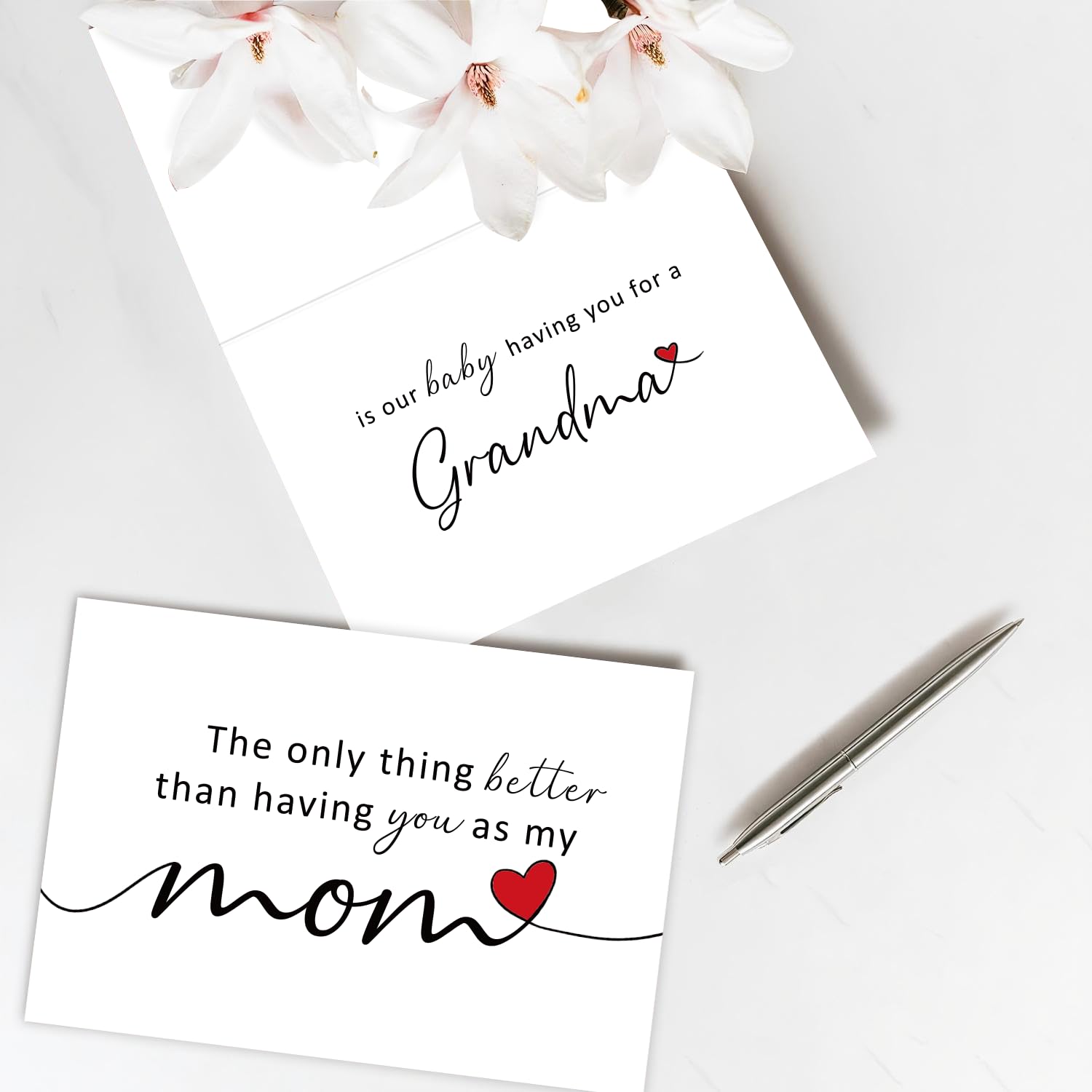 Pregnancy Announcement Card For Mom Mother Stepmom, Grandma Baby Announcement Ideas Card, Pregnancy Revel Cards For Mom Mommy, New Baby Reveal Cards For Grandmother To Be, Baby Announcement Gifts