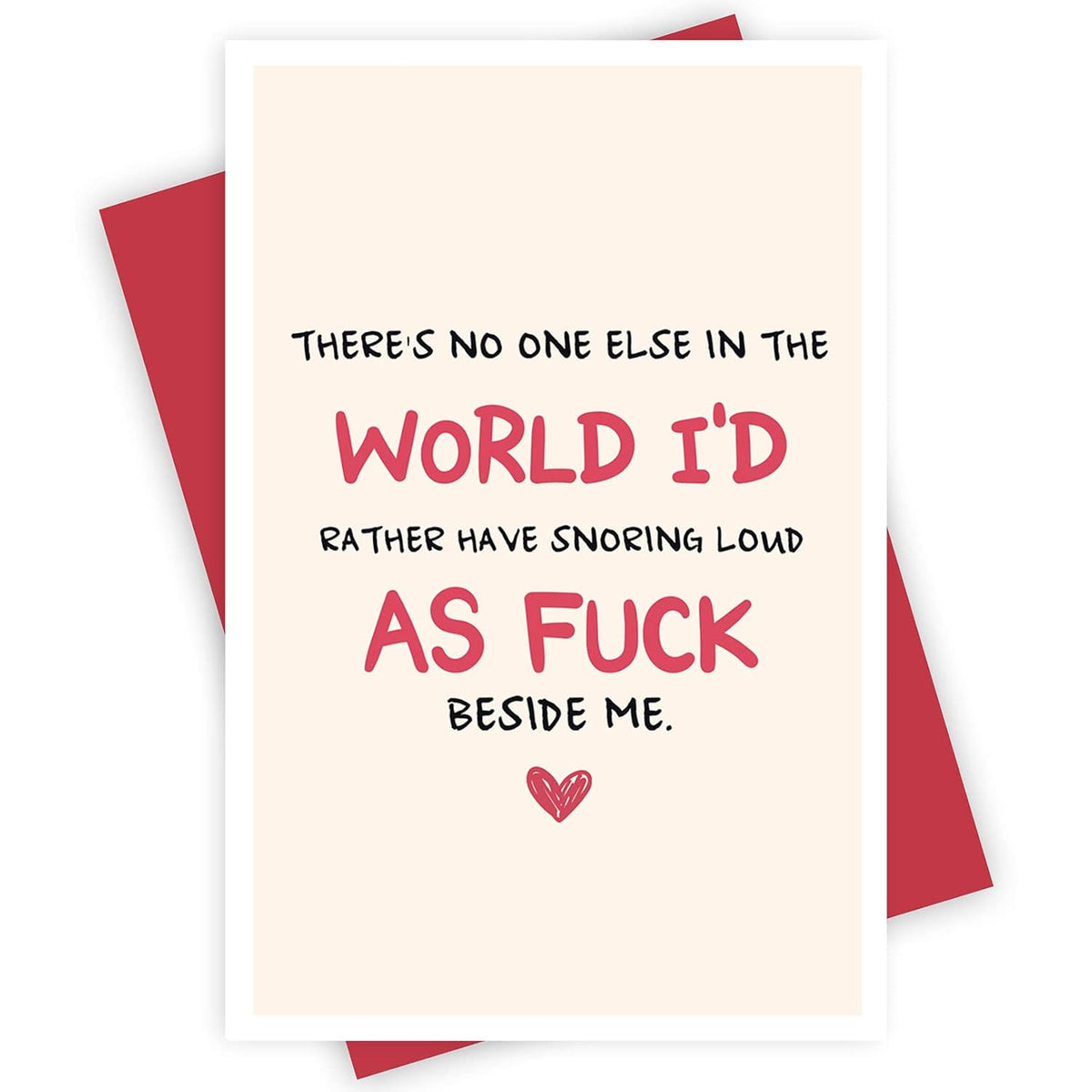 Funny Valentine'S Day Card For Husband Boyfriend, Lovely Anniversary Card, Sweet Snoring Loud Card For Him