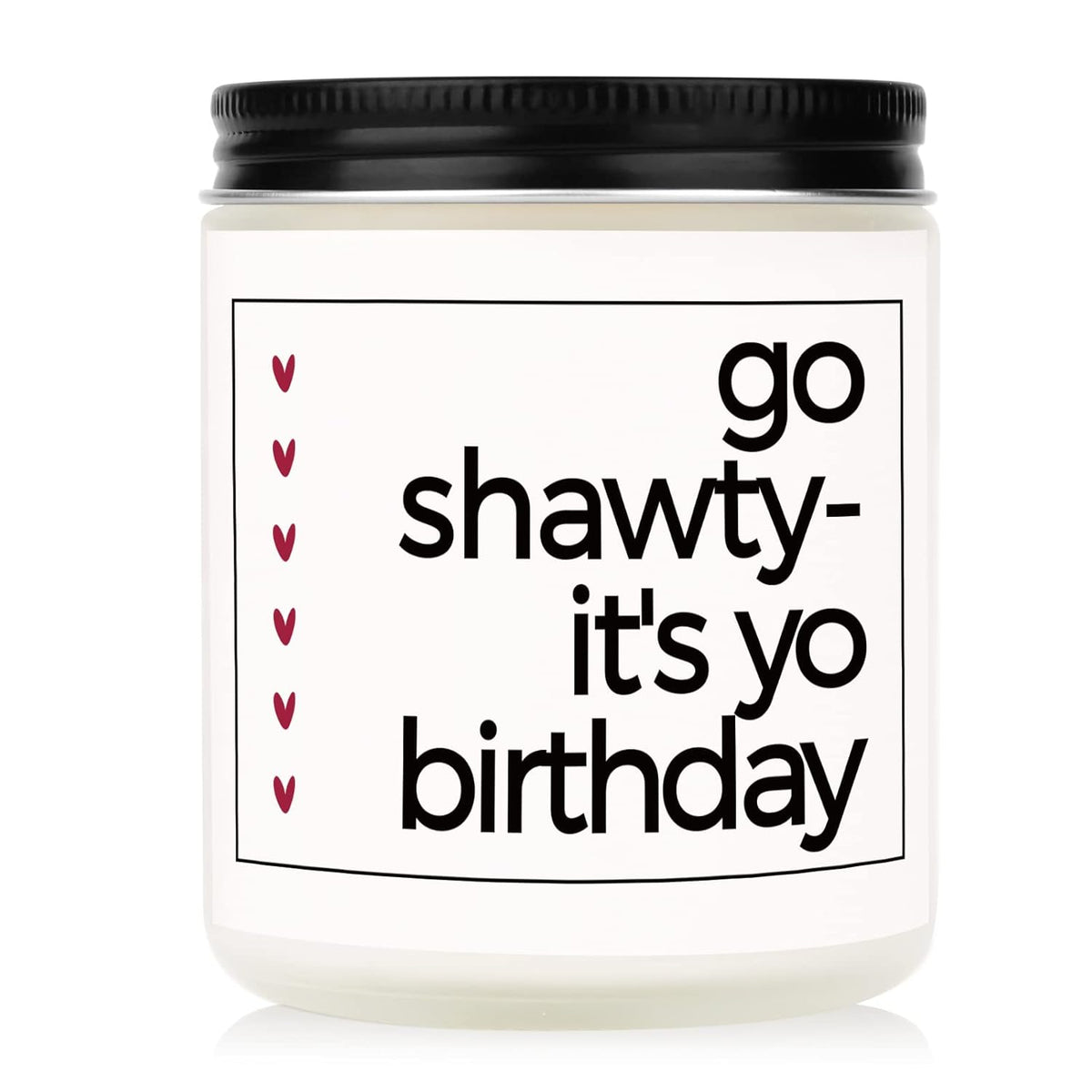 Happy Birthday Candle, Jar Candle, Lavender Scent, Female Birthday Gift