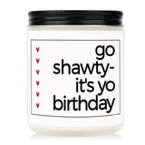 Happy Birthday Candle, Jar Candle, Lavender Scent, Female Birthday Gift