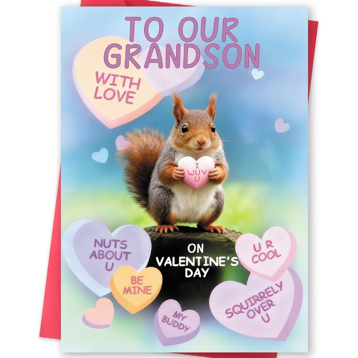 Grandson Valentines Cards, Funny Valentine Card Gifts For Grandson From Grandfather Grandmother
