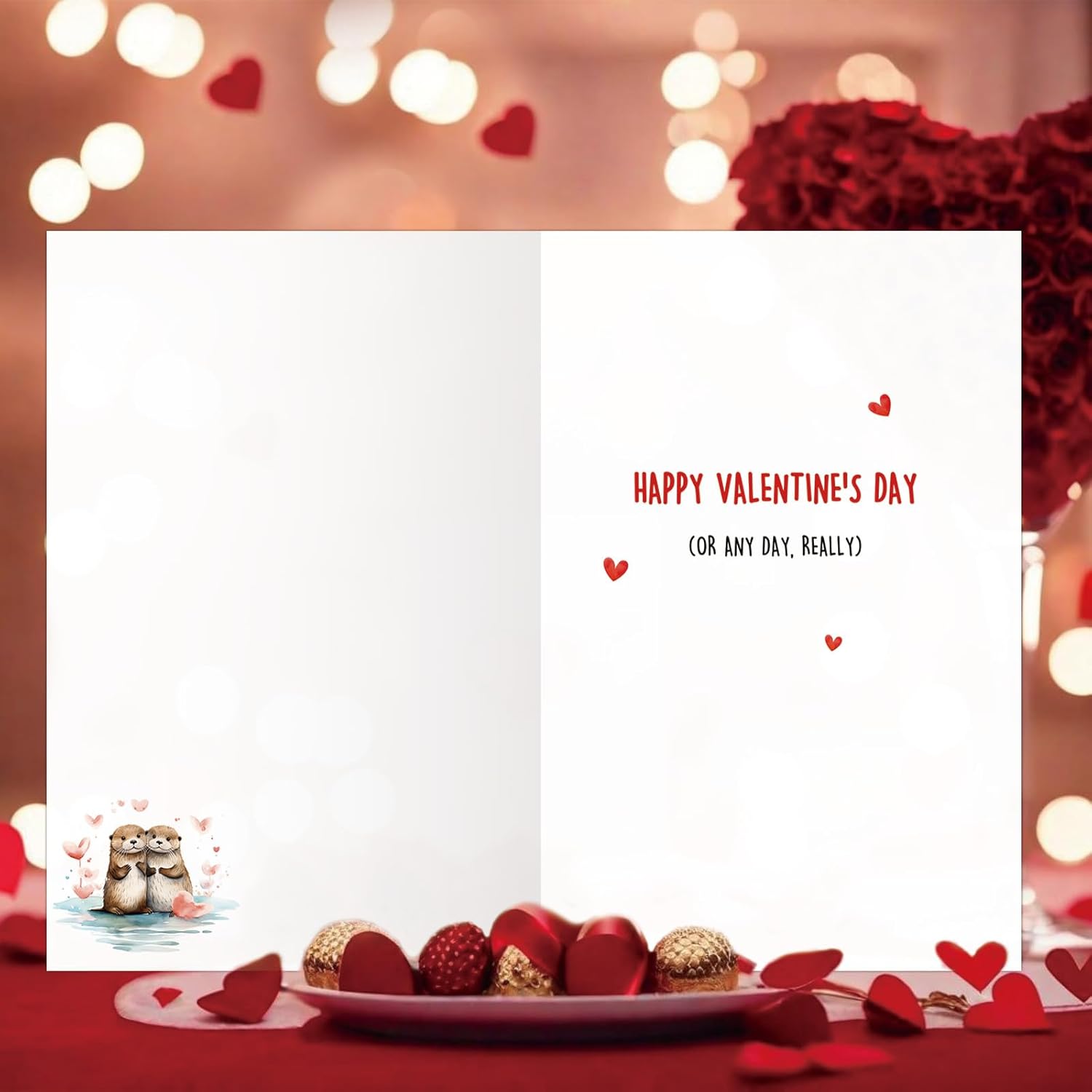 Funny Valentines Day Card And Gift For Him Or Her – Otter Pun Valentine Card For Boyfriend Girlfriend Husband Wife