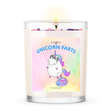 Kate Bissetts Unicorn Farts Candle with Crystal Shart Sprinkles | Cotton Candy Scent | 10z