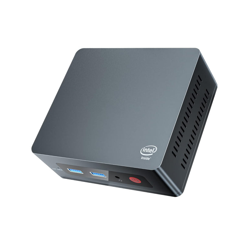 Mini Desktop Computer Pc Celeron J3455 Up To 2.3Ghz 8Gb Ddr 256Gb Ssd 4K Dual