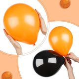 5 Pcs Basketball Aluminum Foil Balloons And 20 Pcs Latex Balloons In Black And Orange Set For Basketball Birthday Party Decorations Baby Shower