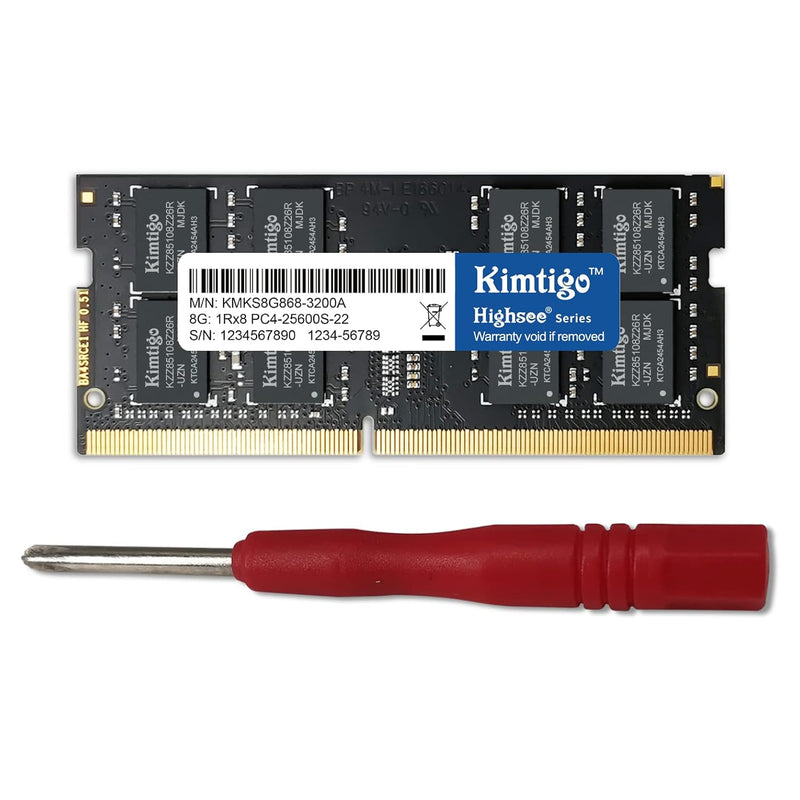 Ddr4 8Gb Laptop Dram 3200Mhz (Pc4-25600) Cl22 (Compatible With 2666/2133/2400M