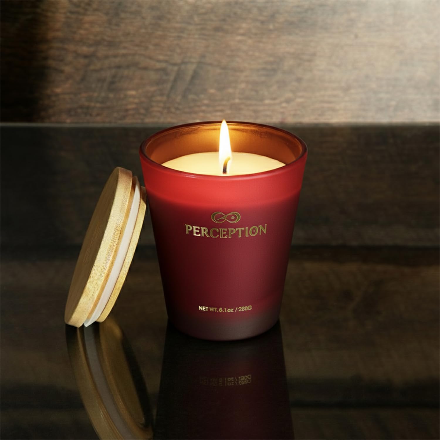 Luxury Scented Candle | Amber Grapefruit | Hand Poured Soy Wax Candle With Gift Box | Elegant Fragrances | 50 Hour Burn Time (8.1 Oz)