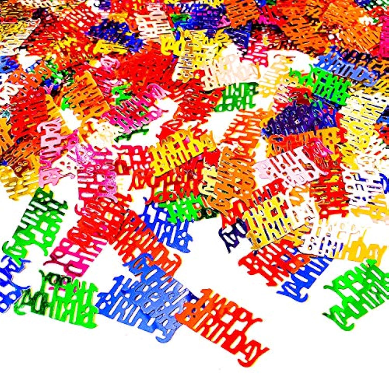 Metallic Foil Table Confetti Happy Birthday Words Letters For Party Decorations
