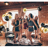 120-Piece Black Gold Balloon Garland Kit for Party Decorations