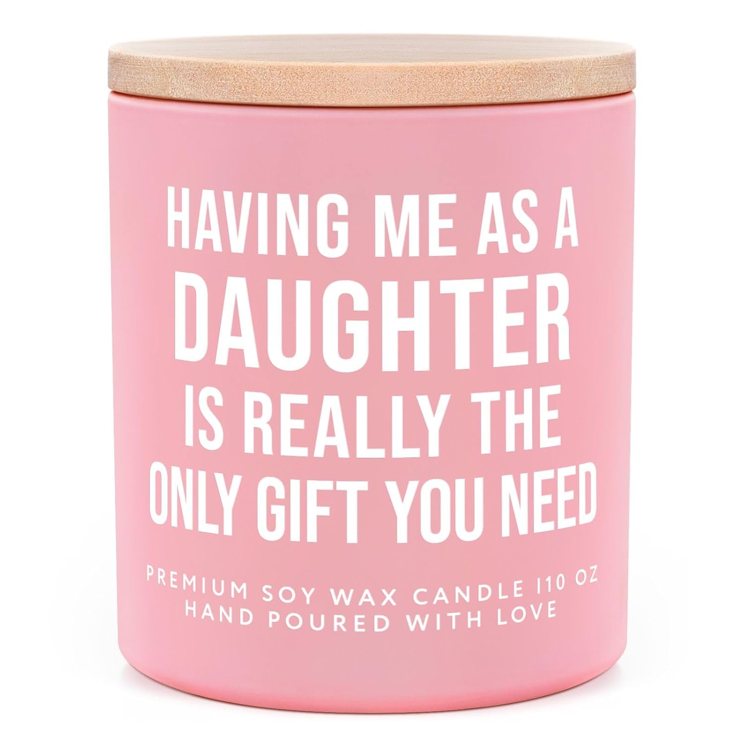Funny Gifts For Mom Birthday Valentines Day From Daughter, Handmade Moms Candle Soy Wax, Mom Birthday Gifts From Daughter, Moms Gift For Mother’S Day, Christmas, Thanksgiving, 10Oz