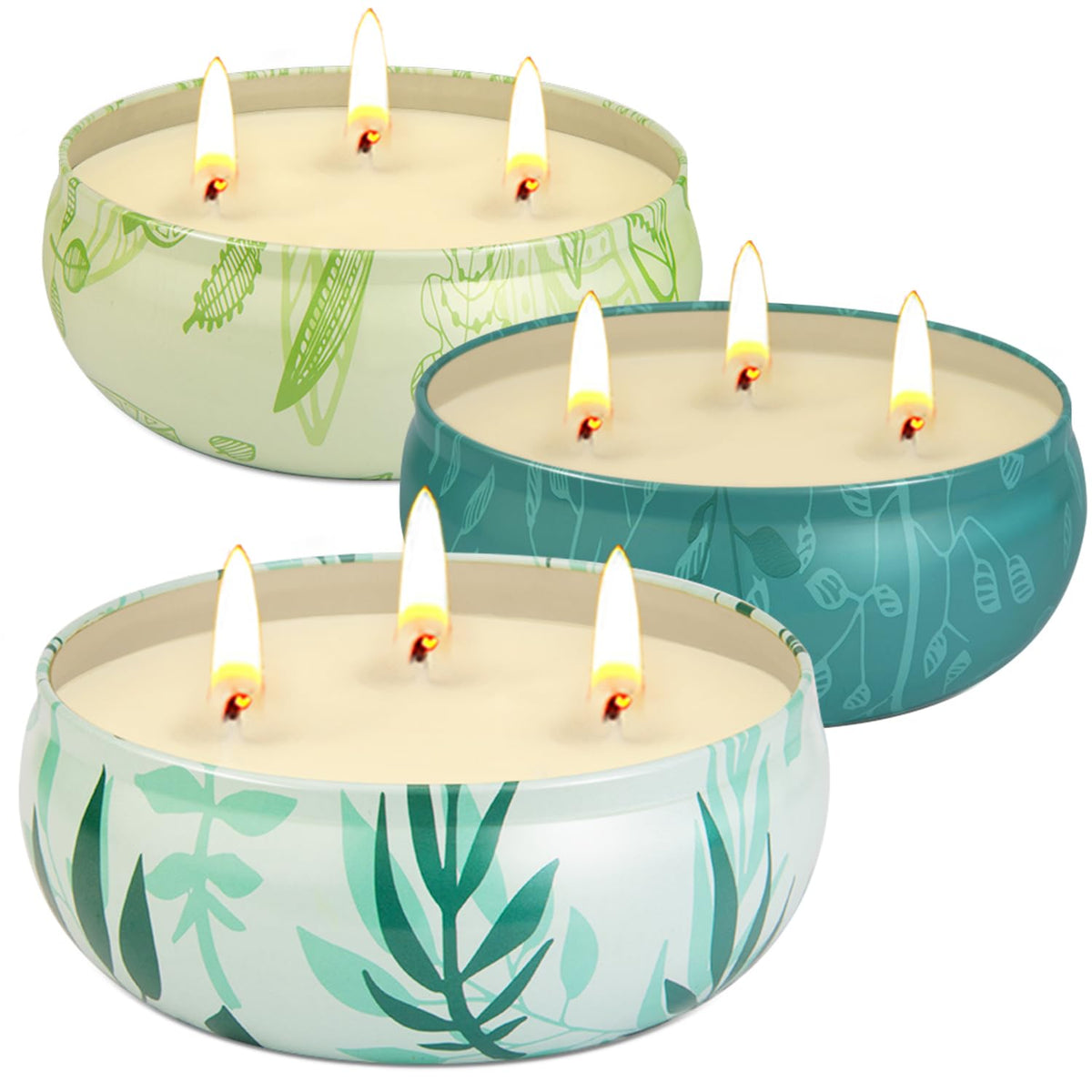 Citronella Candles Outdoor, Large Citronella Candle Outdoor For Patio, 3 Pack 12Oz Summer Candle Bulk For Home Garden Yard Camping Party Indoor Outside Decorative, 210 Hours Long Burning, 3 Wick