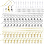 Hypoallergenic Earring Hooks, 600Pcs Earring Making Kit With Hypoallergenic Earring Hooks, Jump Rings And Clear Rubber Earring Backs For Diy Jewelry Making (Silver And Gold)