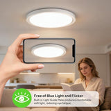 16 Inch Ultra Slim LED Ceiling Light 3400LM 5CCT Dimmable Flush Mount Fixture