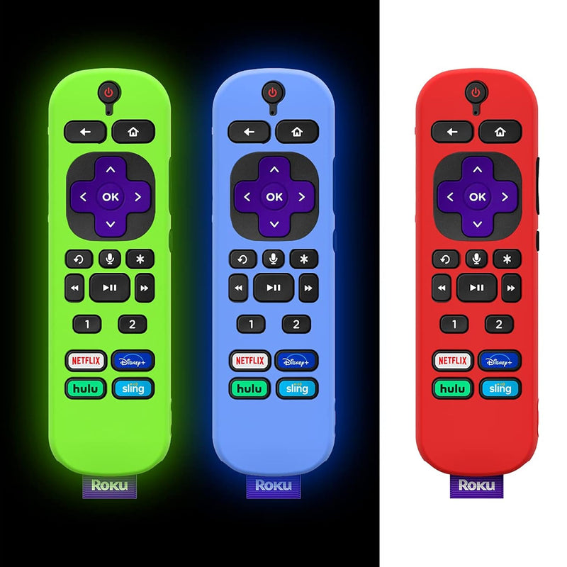 [3Pcs] Case For Roku Voice Remote Pro 2021(Only For 2021 Released), Anti Slip