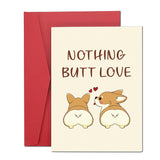 Romantic Valentines Day Cards With Envelope, Valentines Gifts For Boyfriend Girlfriend Women Men, Love Cards For Girlfriend Boyfriend, Funny Anniversary Card For Husband Wife, Nothing But Love Card