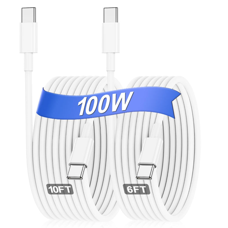 Usb C To Usb C Cable For Macbook Air Macbook Pro Fast Charger, 100W/5A 2Pack [