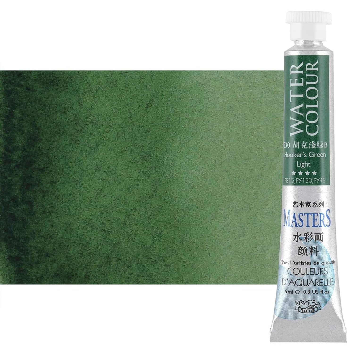 Masters Quality Watercolor Paint - Greens, 9 Ml (Set Of 6) - Concentrated Color, Pure Pigments, High Lightfastness Ratings