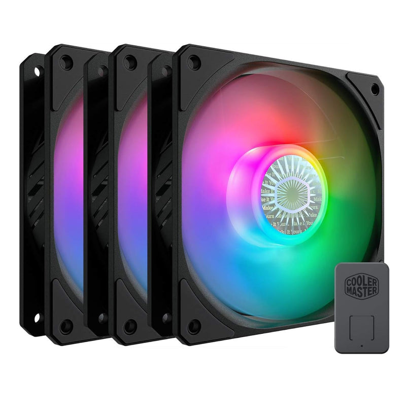 Cooler Master SickleFlow 120 V2 ARGB 3in1 Square Frame Fan, ARGB 3-Pin Customi