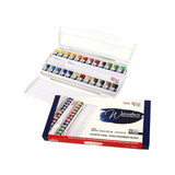 Watercolor Paint Set 24 Full Pans, Plastic Case, Extra Fine Professional Watercolours