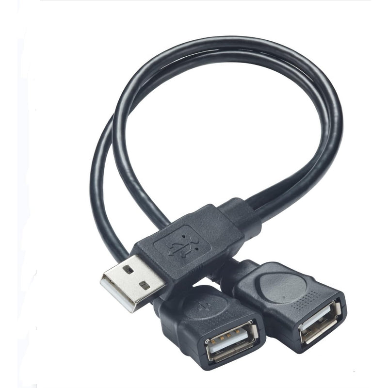 Usb Splitter, Usb Male To Dual Usb Female Cable Adapter, For Charging/Data Tra