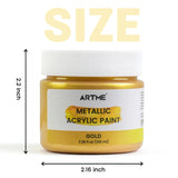 Acrylic Paint Metallic Gold, 100Ml Gold Leaf Paint For Art Painting, Hand-Crafts, Non-Toxic, Non-Fading Gold Paints Ideal For Canvas, Wood, Fabric, Ceramic, Stone Craft Supplies